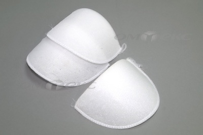 Плечевые накладки ОВ-10, обшитые, цвет белый - купить в Сызрани. Цена: 16.83 руб.