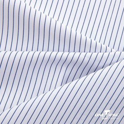 Ткань сорочечная Ронда, 115 г/м2, 58% пэ,42% хл, шир.150 см, цв.4-синяя, (арт.114) - купить в Сызрани. Цена 306.69 руб.