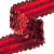 Тесьма с пайетками 3, шир. 30 мм/уп. 25+/-1 м, цвет красный - купить в Сызрани. Цена: 1 087.39 руб.
