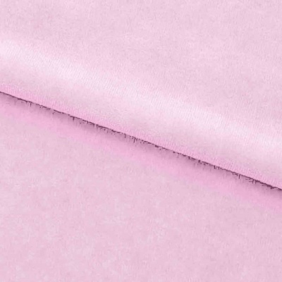 Велюр JS LIGHT 1, 220 гр/м2, шир.150 см, (3,3 м/кг), цвет бл.розовый - купить в Сызрани. Цена 1 055.34 руб.