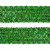 Тесьма с пайетками D4, шир. 35 мм/уп. 25+/-1 м, цвет зелёный - купить в Сызрани. Цена: 1 308.30 руб.