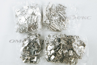 Крючки брючные 4 шипа "Стром" 144 шт. никель - купить в Сызрани. Цена: 383.97 руб.