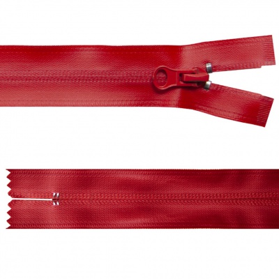 Молния водонепроницаемая PVC Т-7, 20 см, неразъемная, цвет (820)-красный - купить в Сызрани. Цена: 21.56 руб.