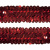 Тесьма с пайетками 3, шир. 30 мм/уп. 25+/-1 м, цвет красный - купить в Сызрани. Цена: 1 087.39 руб.