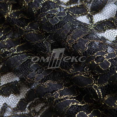 Кружевное полотно XD LACE 1-4, 80 гр/м2, шир.150см, цвет чёрный - купить в Сызрани. Цена 245.94 руб.