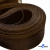 Регилиновая лента, шир.80мм, (уп.25 ярд), цв.- коричневый - купить в Сызрани. Цена: 648.89 руб.