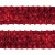 Тесьма с пайетками 3, шир. 35 мм/уп. 25+/-1 м, цвет красный - купить в Сызрани. Цена: 1 308.30 руб.