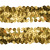 Тесьма с пайетками D16, шир. 30 мм/уп. 25+/-1 м, цвет золото - купить в Сызрани. Цена: 1 087.39 руб.