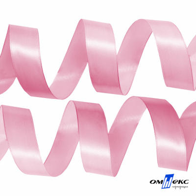 050-нежно-розовый Лента атласная упаковочная (В) 85+/-5гр/м2, шир.25 мм (1/2), 25+/-1 м - купить в Сызрани. Цена: 53.96 руб.