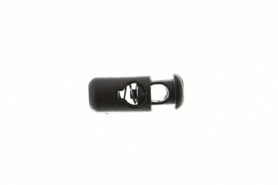 8108 Фиксатор пластиковый "Бочонок", 20х8 мм, цвет чёрный - купить в Сызрани. Цена: 1.29 руб.