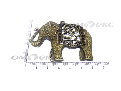 Декоративный элемент для творчества из металла "Слон"  - купить в Сызрани. Цена: 26.66 руб.