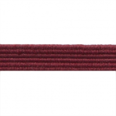 Резиновые нити с текстильным покрытием, шир. 6 мм ( упак.30 м/уп), цв.- 88-бордо - купить в Сызрани. Цена: 155.22 руб.