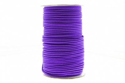 0370-1301-Шнур эластичный 3 мм, (уп.100+/-1м), цв.175- фиолет - купить в Сызрани. Цена: 464.31 руб.