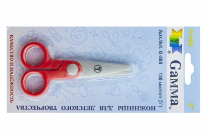 Ножницы G-508 детские 130 мм - купить в Сызрани. Цена: 118.32 руб.