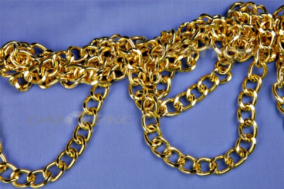 Цепь металл декоративная №11 (17*13) золото (10+/-1 м)  - купить в Сызрани. Цена: 1 341.87 руб.