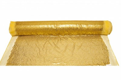 Сетка с пайетками №6, 188 гр/м2, шир.130см, цвет золото - купить в Сызрани. Цена 371.02 руб.