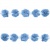 Тесьма плетеная "Рюш", упак. 9,14 м, цвет голубой - купить в Сызрани. Цена: 45.87 руб.
