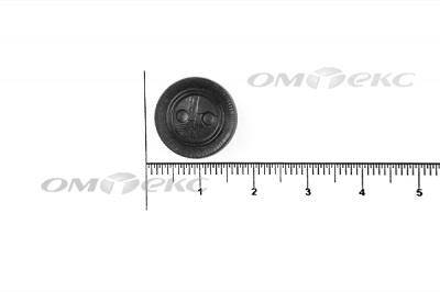51820/15 мм (2 пр)  черные пуговицы - купить в Сызрани. Цена: 0.87 руб.