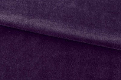 Бархат стрейч, 240 гр/м2, шир.160см, (2,4 м/кг), цвет 27/фиолет - купить в Сызрани. Цена 886.02 руб.