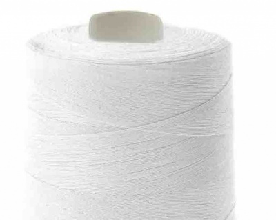 Швейные нитки (армированные) 28S/2, нам. 2 500 м, цвет белый - купить в Сызрани. Цена: 148.95 руб.