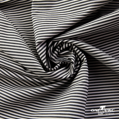 Ткань сорочечная Полоска Кенди, 115 г/м2, 58% пэ,42% хл, шир.150 см, цв.6-черный, (арт.110) - купить в Сызрани. Цена 306.69 руб.
