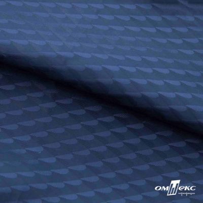 Ткань подкладочная Жаккард PV2416932,  93г/м2, ш.145 см,Т.синий (19-3921/черный) - купить в Сызрани. Цена 241.46 руб.
