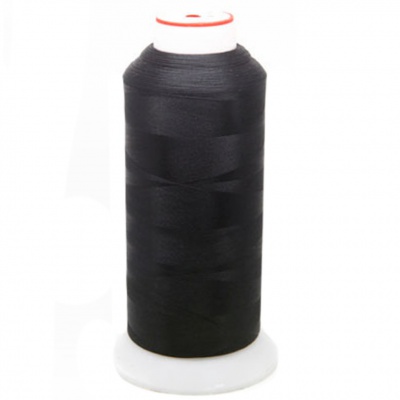 Нитки текстурированные некручёные, намот. 5 000 м, цвет чёрный - купить в Сызрани. Цена: 70.43 руб.