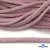Шнур плетеный d-6 мм круглый, 70% хлопок 30% полиэстер, уп.90+/-1 м, цв.1087-розовый - купить в Сызрани. Цена: 588 руб.