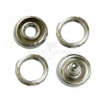 Кнопки рубашечные 10,5 мм никель New Star (кольцо) - купить в Сызрани. Цена: 5.80 руб.