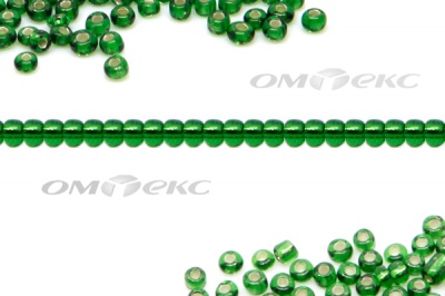 Бисер (SL) 11/0 ( упак.100 гр) цв.27В - зелёный - купить в Сызрани. Цена: 53.34 руб.