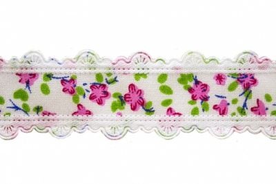 Тесьма декоративная 0385-6170, шир. 25 мм/уп. 22,8+/-1 м, цвет 02-розовый - купить в Сызрани. Цена: 364.70 руб.