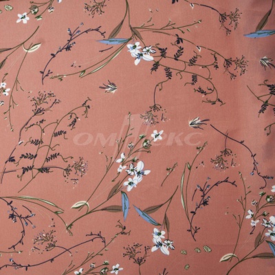 Плательная ткань "Фламенко" 2.1, 80 гр/м2, шир.150 см, принт растительный - купить в Сызрани. Цена 311.05 руб.