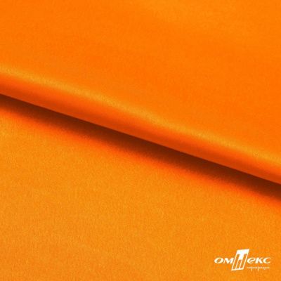 Поли креп-сатин 15-1263, 125 (+/-5) гр/м2, шир.150см, цвет оранжевый - купить в Сызрани. Цена 155.57 руб.