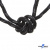 Шнурки #3-10, круглые с наполнителем 130 см, светоотражающие, цв.-чёрный - купить в Сызрани. Цена: 75.38 руб.