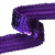 Тесьма с пайетками 12, шир. 20 мм/уп. 25+/-1 м, цвет фиолет - купить в Сызрани. Цена: 778.19 руб.