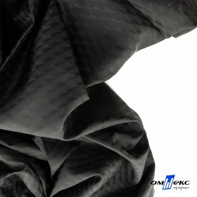 Ткань подкладочная Жаккард PV2416932, 93г/м2, 145 см,черный - купить в Сызрани. Цена 241.46 руб.