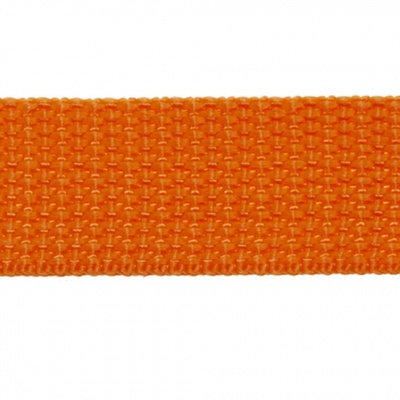 Стропа текстильная, шир. 25 мм (в нам. 50+/-1 ярд), цвет оранжевый - купить в Сызрани. Цена: 409.94 руб.