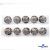 119-02 Кнопки пришивные декоративные металл 25 мм, цв.-никель - купить в Сызрани. Цена: 30.23 руб.