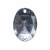 Стразы пришивные акриловые арт.#39/10 - "Кристал", 10х14 мм - купить в Сызрани. Цена: 0.69 руб.