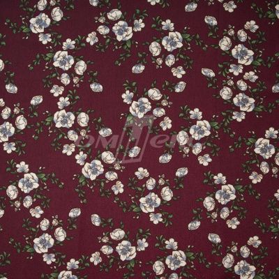 Плательная ткань "Фламенко" 3.3, 80 гр/м2, шир.150 см, принт растительный - купить в Сызрани. Цена 317.46 руб.