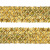 Тесьма с пайетками D16, шир. 35 мм/уп. 25+/-1 м, цвет золото - купить в Сызрани. Цена: 1 281.60 руб.