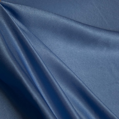 Поли креп-сатин 16-4132, 125 (+/-5) гр/м2, шир.150см, цвет голубой - купить в Сызрани. Цена 157.15 руб.