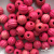 0309-Бусины деревянные "ОмТекс", 16 мм, упак.50+/-3шт, цв.023-розовый - купить в Сызрани. Цена: 62.22 руб.