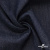 Ткань костюмная "Джинс" с начесом, 320 г/м2, 80% хлопок 20%полиэстер, шир. 160 см, т.синий - купить в Сызрани. Цена 492.24 руб.