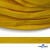 Шнур плетеный (плоский) d-12 мм, (уп.90+/-1м), 100% полиэстер, цв.269 - жёлтый - купить в Сызрани. Цена: 8.62 руб.