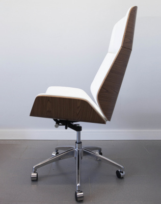 Кресло из натуральной кожи, каркас дерево арт. FX-BC06 - купить в Сызрани. Цена 34 820.52 руб.