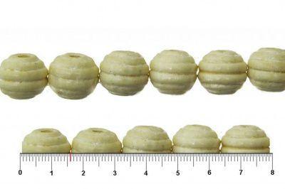 0309-Бусины деревянные "ОмТекс", 16 мм, упак.50+/-3шт, цв.035-белый - купить в Сызрани. Цена: 62.22 руб.