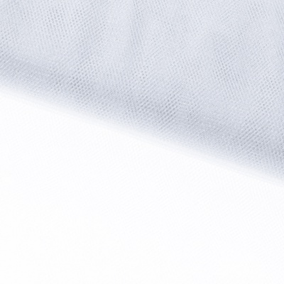 Трикотажное полотно Тюль Кристалл, 100% полиэфир, 16-01/белый, 15гр/м2, шир.160см. - купить в Сызрани. Цена 129.70 руб.