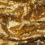 Трикотажное полотно, Сетка с пайетками,188 гр/м2, шир.140 см, цв.-тем.золото (#51) - купить в Сызрани. Цена 505.15 руб.