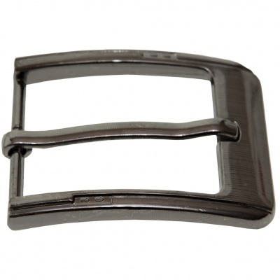 Пряжка металлическая для мужского ремня SC035#6 (шир.ремня 40 мм), цв.-тем.никель - купить в Сызрани. Цена: 43.93 руб.